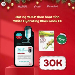 [Mua 1] Mặt nạ than hoạt tính giúp làm trắng da Mediheal [Tặng 1] Mặt nạ Mặt nạ Ốc Sên Pure Mind Intensive Snail Essence Mask A:PE Proatin Mask