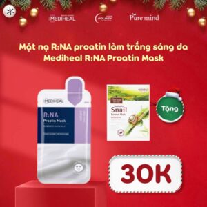 [Mua 1] Mặt nạ R:NA proatin làm trắng sáng da [Tặng 1] Mặt nạ Mặt nạ Ốc Sên Pure Mind Intensive Snail Essence Mask A:PE Proatin Mask